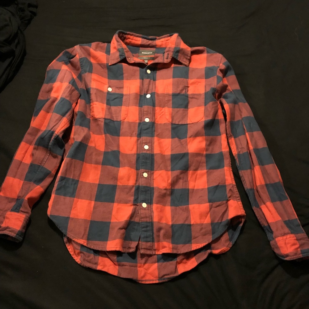 Bonobos Red Harrison Flannel Shirt